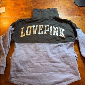 PINK Victoria's Secret Kids Black and Purple Sweatshirt
